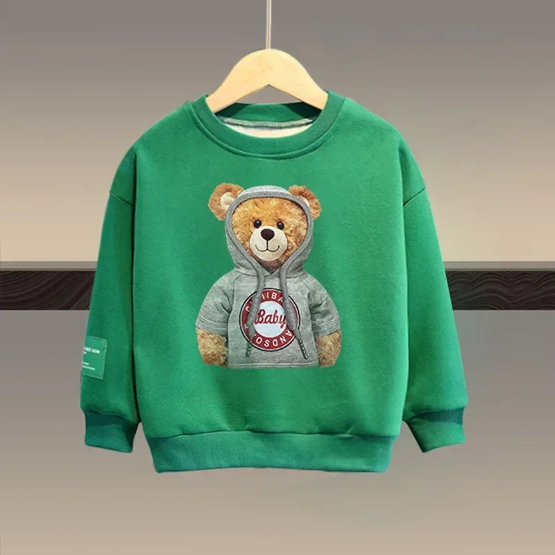 Cartoon Bear Baby Tracksuit  Autumn