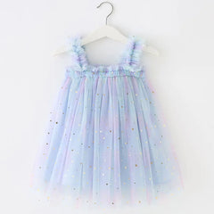 Rainbow Unicorn Tulle Princess Dress