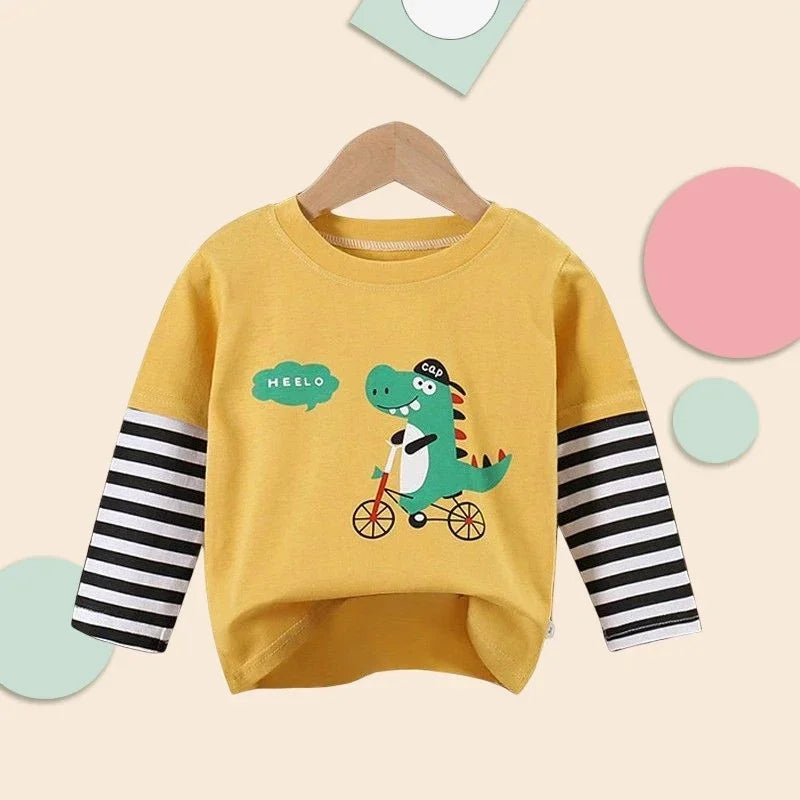 Cartoon Print Kids Sweatshirt Winter