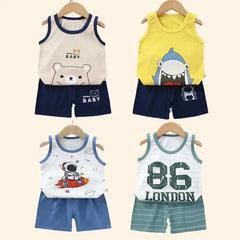 Kids Summer Vest and Shorts Set