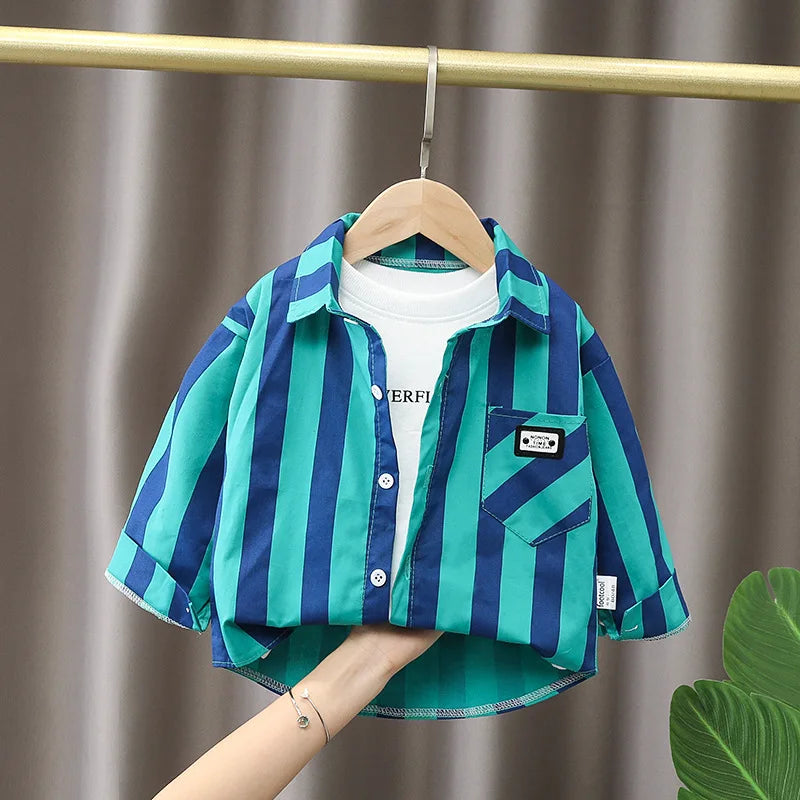 Kids Plaid Cotton Shirt