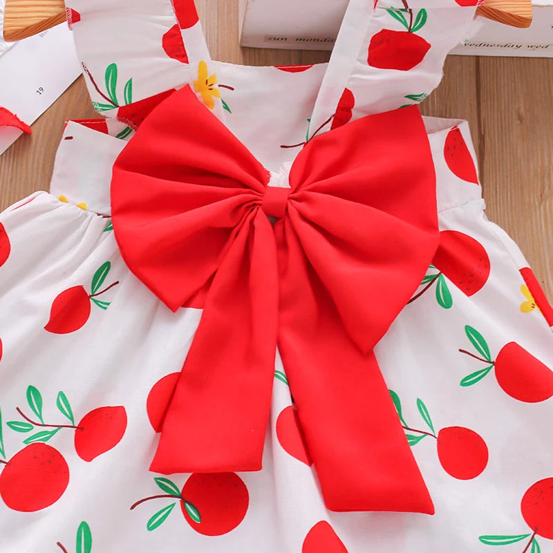 Cute Fruit Print Dress