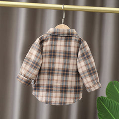 Kids Plaid Cotton Shirt