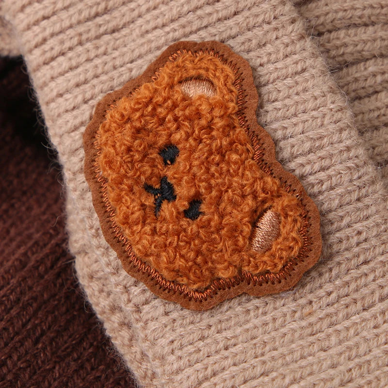 Cartoon Bear Baby Beanie