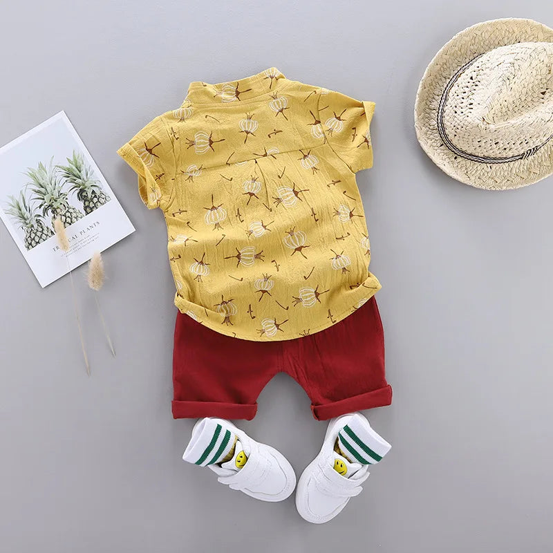 Summer Cotton Baby Boys Clothes Set