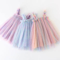 Rainbow Unicorn Tulle Princess Dress