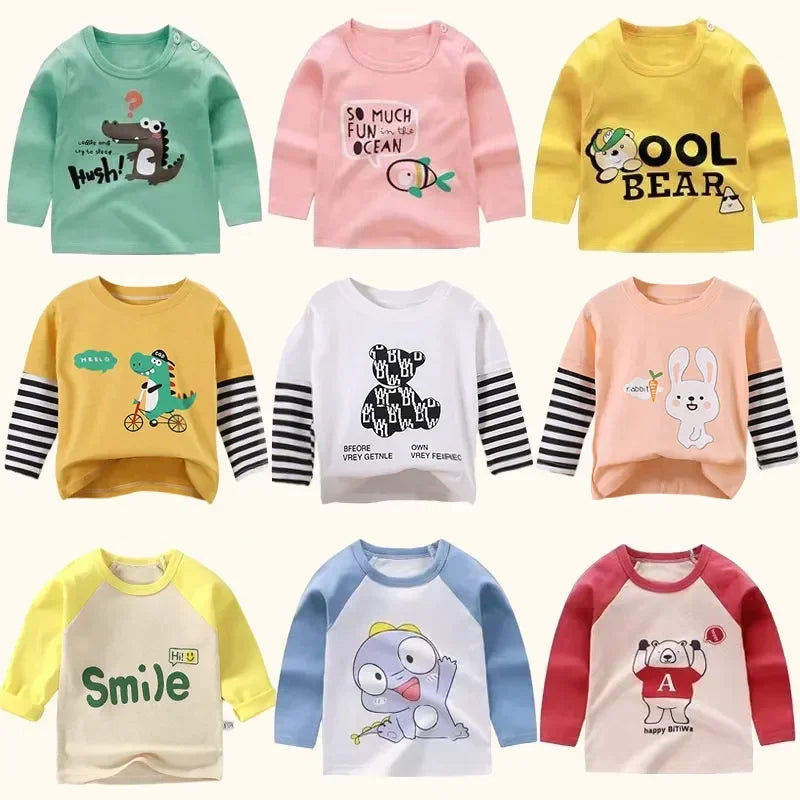 Cartoon Print Kids Sweatshirt Winter