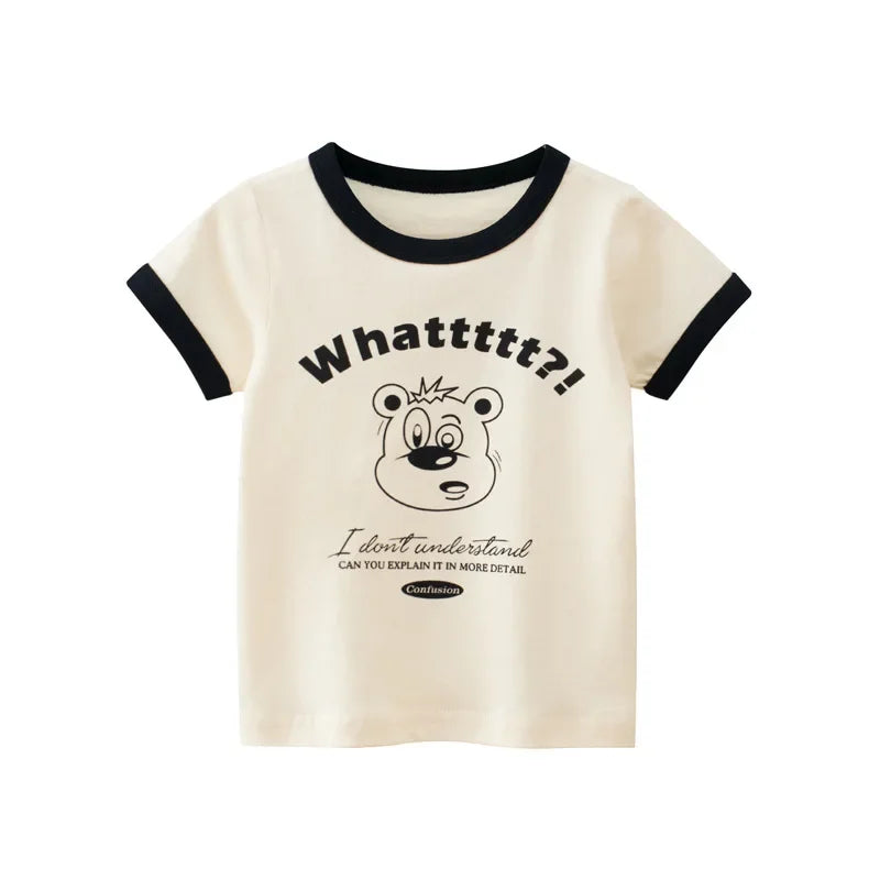 Graffiti Print Kids T-Shirt  Summer Style