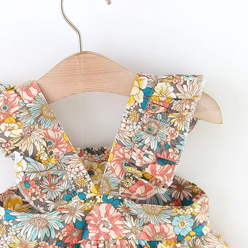 Vintage Garden Flower Baby Dress